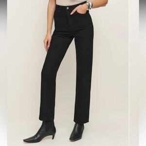 Reformation Cynthia high rise straight jeans